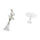 thumbnail image 4 of Figura de escritorio, estatua de bailarina, escultura de bailarina, miniatura, casa de muñecas, mesa, resina, material acrílico, adecuado para regalo, 4 of 7