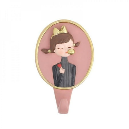 

Clearance!! Wall Hanging Hook Cartoon Resin Bubble Girl Wall Hanger For Hanging Clothes Hat Neckerchief Key Hanger Rack Wall Decoration