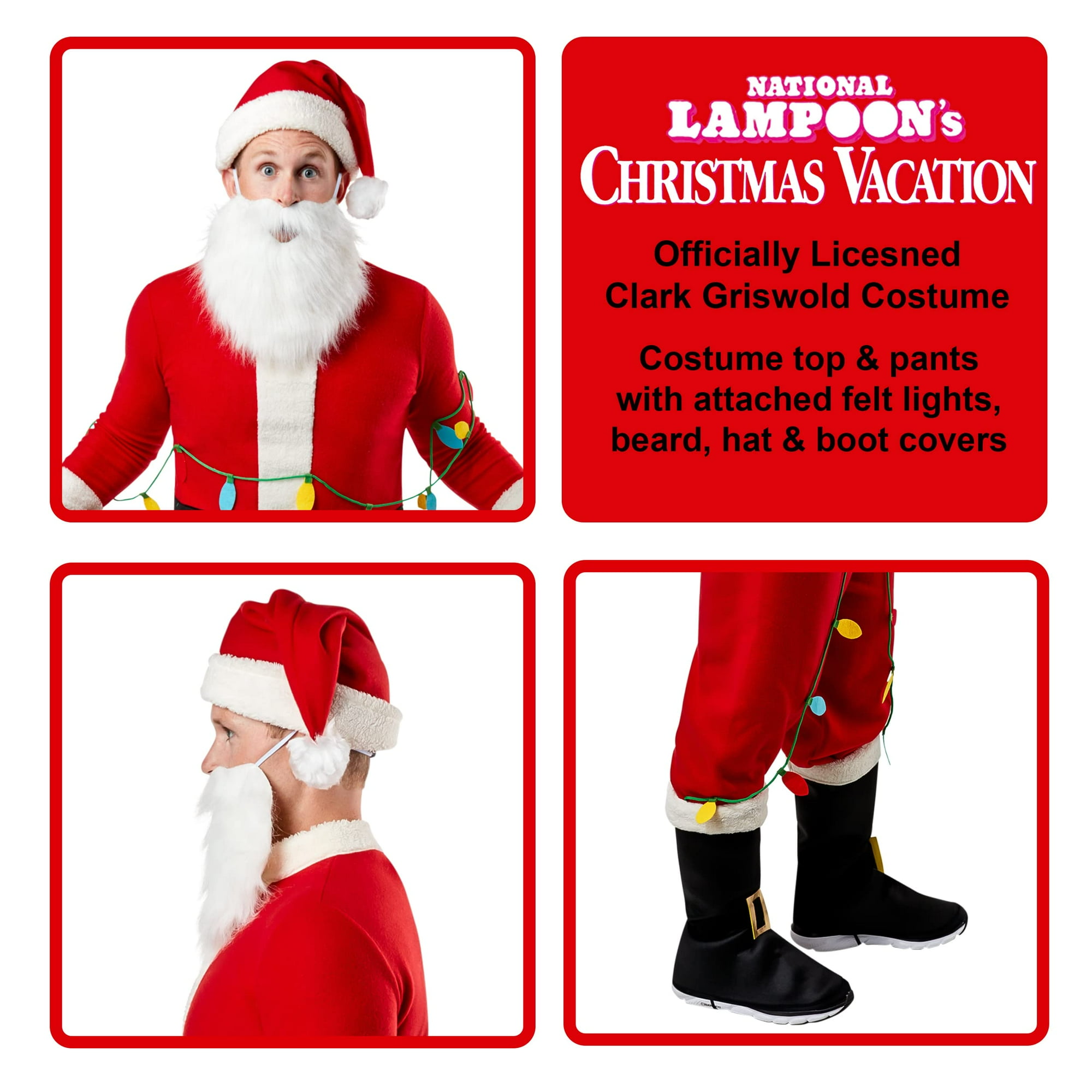 Rubie s Men s National Lampoon s Christmas Vacation Clark Griswold Costume As Shown Medium Walmart