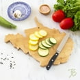 thumbnail image 3 of Totally Bamboo Destination West Virginia State Shaped Serving and Cutting Board, Includes Hang Tie for Wall Display, 3 of 4