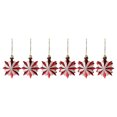 thumbnail image 2 of Pendentif Suspendu pour Sapin de Noël Étoiles Rouges et Blanches Ornements Suspendus, 2 of 9