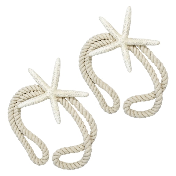Curtain Tiebacks Starfishs Window Curtain Bind Rope Decorative Curtains Holdbacks Drapery Holdbacks Home Decors