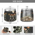 thumbnail image 2 of Yayeee Ashtray with Lid for Cigarette Smokeless Stainless Steel Home Ash Holder, Black Halloween Dancing Skeleton, 2 of 7