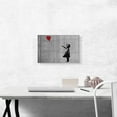 thumbnail image 2 of ARTCANVAS Girl with a Balloon Canvas Art Print by Banksy - Size: 18" x 12" (0.75" Deep), 2 of 9