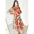 thumbnail image 4 of FOLUNSI V-Neck Maxi Dress: Floral Tiered for Flawless Style, 4 of 8