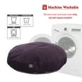 thumbnail image 5 of Majestic Pet | Villa Velvet Round Pet Bed For Dogs, Removable Cover, Aubergine, Small, 5 of 5