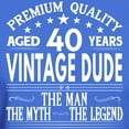 thumbnail image 3 of CafePress - VINTAGE DUDE AGED 40 YEARS T Shirt - Men's Classic Graphic Cotton T-Shirt, 3 of 4