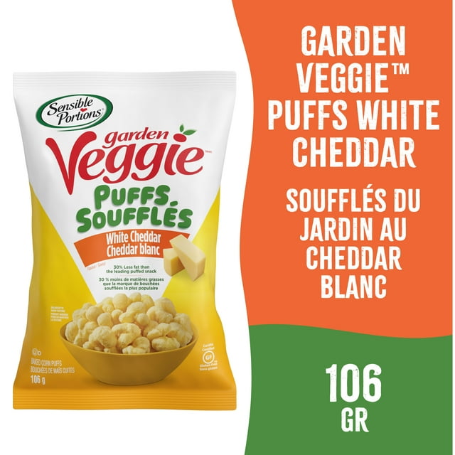 Sensible Portions® Veggie Puffs™, White Cheddar Flavour, Gluten-Free Chips