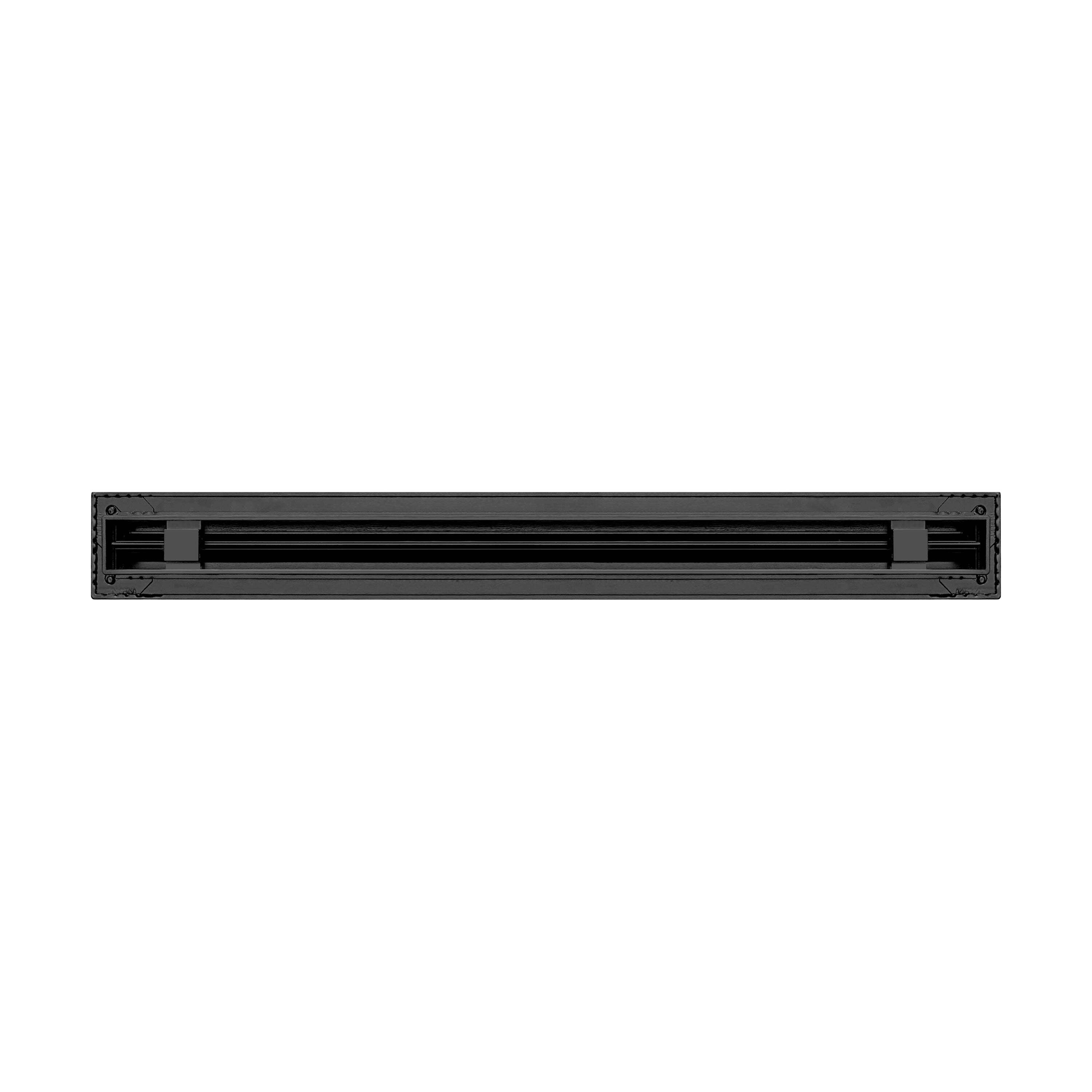 BUILDMART - 24" Linear Slot Diffuser - (1 Slot) Single Slot - Black Decorative Aluminum Air Vent - Heating and Cooling Modern AC Vent Cover for Ceiling, Walls & Floors - Texas Buildmart