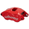 thumbnail image 3 of Wilwood Brakes Brake Caliper 140-11290-R Floating Mount; Dual Piston Caliper/One 2 Inch And One 1-1/4 Inch; With BP-10 Metallic Brake Pads; Powder Coated; Red; Aluminum, 3 of 3