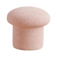 thumbnail image 4 of Cómoda silla otomana, taburete antideslizante, taburete de té, reposapiés redondo Rosa, 4 of 9