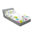 thumbnail image 2 of Ambesonne Floral Fitted Sheet & Pillow Sham Set, Daisies Spring Florets, Twin, Multicolor, 2 of 2