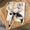 thumbnail image 2 of Bufanda cuadrada de seda con estampado de diseño de lujo para mujer, bandana de caballo de satén suave, pañuelo para el cuello, Hijab de oficina, diadema, Foulard, bolsa, cintas de regalo, 2 of 3