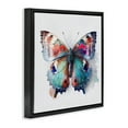 thumbnail image 4 of Stupell Industries Modern Splash Butterfly Animals & Insects Painting Black Floater Framed Canvas Art Print Wall Art, 18 x 18, 4 of 10