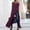 Purple, variant on Casual Tops for Women Solid Loose Cold Shoulder 3/4 Sleeve Side Slit Hem Casual Long Length Light Summer Ladies Top