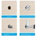 thumbnail image 4 of Unique Bargains 1" Zinc Alloy Cabinet Cam Locks Keyed Alike for File Drawer, Silver Tone 6 Pack, 4 of 5