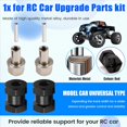 thumbnail image 5 of 4 Adaptadores de Transmisión de Cubo de Rueda Hexagonal de 12 Mm, Acoplador Combinador de Extensión de 15 mm para 1/10 RC Car Crawler SCX10 D90, Negro, 5 of 5