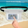 thumbnail image 5 of Waterproof Pouch Bag with Adjustable Waist Strap - IP68 Waterproof Waist Bag Screen Touchable Dry Bag with Adjustable Belt for Beach, Swimming, Boating, Fishing, Hiking, etc, 5 of 6