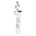 thumbnail image 4 of koolsoo Bird Bath with Plant Trellis Metal Garden Plant Support for Flower Bed Sturdy Hummingbird, 4 of 9