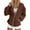 Brown, variant on Womens with Pocket Hoodies Hooded Casual Hoodie Long Sleeve Crew Necks Green Zipper Front Sport Sweatshirt for Women Fall