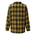 thumbnail image 5 of Flannel Plaid Shirts for Women Loose Fit Boyfriend Long Sleeve Button Down Shirt Casual Fall Blouse Jackets, 5 of 6