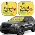 thumbnail image 6 of Kdxio Summer Print 2-Piece Sun Shade Front Windshield - Foldable Car Front Window Sunshades For Most Sedans Suv Truck, 6 of 6