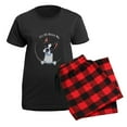 thumbnail image 5 of CafePress - Boston Terrier IAAM Full Women's Dark Pajamas - Women's Short Sleeve Print T-Shirt and Pants Dark Cotton Pajama Set, 5 of 7
