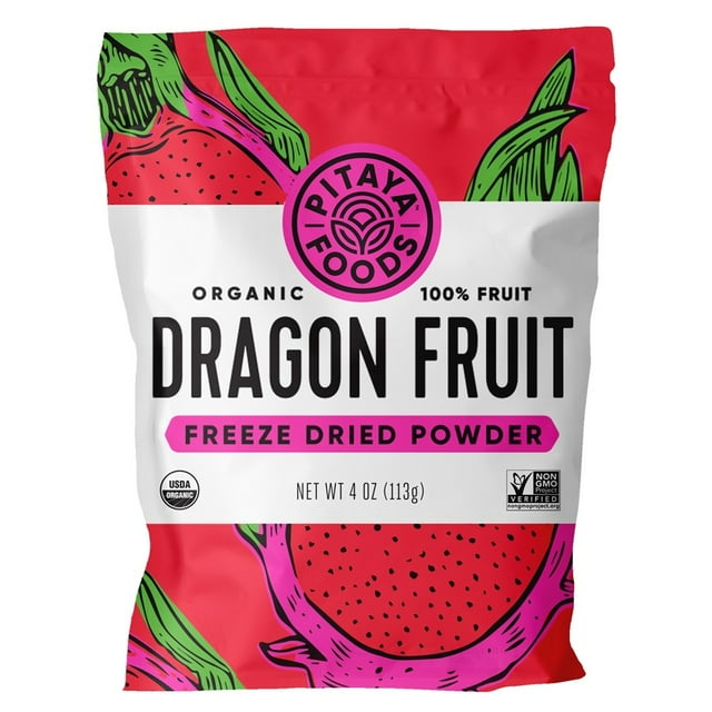 Pitaya Plus - Organic Dragon Fruit Freeze Dried Powder - 4 oz.