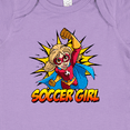 thumbnail image 4 of Inktastic Soccer Girl Superhero Girls Baby Bodysuit, 4 of 5