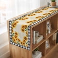 thumbnail image 6 of Table Runners 70 Inches Long Dress Scarves, Sunflowers Farmhouse Coffee/Dining/Kitchen Table Decor, Holiday Table Runner, Summer Country Botanical Yellow Flowers Plaid 13x70 Inch, 6 of 9