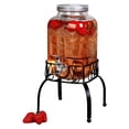 thumbnail image 3 of Dispensador de Bebidas Frescas, Vitrolero Estilo Mason Jar Forma Cuadrada con Base de Acero, Capacidad 3.8 Litros, 3 of 6