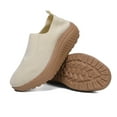 thumbnail image 3 of Pandaie Platform Loafers for Women Comfortable Slip on Casual Shoes Thick Bottom Lightweight Work Walking Running Shoes Beige 5.5, 3 of 8