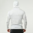 thumbnail image 4 of Men's Athletic Hoodie Workout Pullover Sport Sweatshirt Comfortable Breathable Gym Running Casual Fitness Apparel Men's Oversized Tee Summer Tops Streetwear, 4 of 5