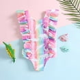 thumbnail image 4 of Xinhuaya Toddler Girl Ruffle One Piece Swimsuits Infant Baby Bikini Summer Swimwear Bathing Suit 1-5 Years, 4 of 5