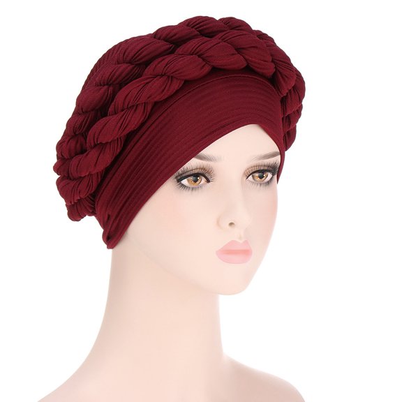 TRUBKH Turbans for Women Bandanas for Women Chemo Beanie Hat Hair Loss Hat Hair Wrap for Sleep Hair Wrap Head Bandana Sweat Band Cancer Chemo Head Scarf Pirate Hat Square Scarf Red One Size