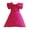 Rose Red, variant on Flower Girl Bowknot Dress Off Shoulder Wedding Birthday Ball Gown 3-9Y