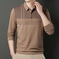 thumbnail image 4 of Blusa y camisa de manga larga con cuello vuelto para hombre, pijama deportivo para el hogar, camiseta de color liso, blusa deportiva de poliéster para hombre, 4 of 6
