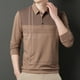 thumbnail image 4 of Blusa y camisa de manga larga con cuello vuelto para hombre, pijama deportivo para el hogar, camiseta de color liso, blusa deportiva de poliéster para hombre, 4 of 6