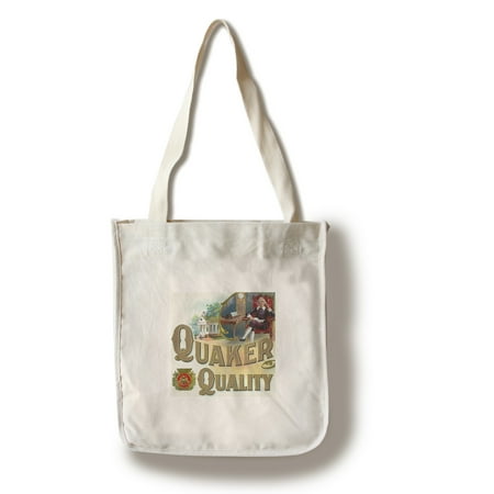 Quaker Quality Brand Cigar Box Label (100% Cotton Tote Bag -