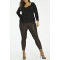 thumbnail image 5 of Simply Be Women's Plus Size Scuba Long Sleeve Sweetheart Neckline Top, 5 of 5