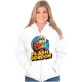 thumbnail image 3 of Flash Gordon Vintage Space Comic Hero Unisex Plus Size Zip Hoodie Brisco Brands 5X, 3 of 6