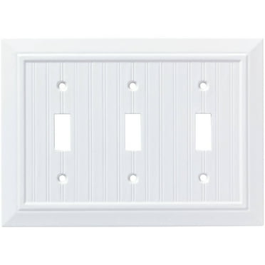 Franklin Brass Classic Beadboard Triple Switch Wall Plate
