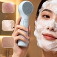 thumbnail image 6 of Osfvolr Household Handheld Ultrasonic  Cleansing Brush Silicone Waterproof Cleansing Brush Deep Clean Face Cleaner Skin, 6 of 8