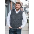 thumbnail image 3 of KingSize Men's Big & Tall Shaker Knit V-Neck Sweater Vest, 3 of 3