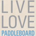 thumbnail image 2 of CafePress - Live Love Paddleboard Tote Bag - Unisex Canvas Tote Bag, Beige, 1-Piece, 2 of 7