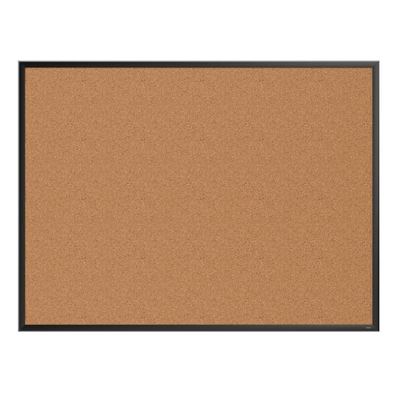 Staples Cork Bulletin Board Black Frame 4' x 3' (ST62834)