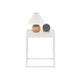 thumbnail image 3 of Furinno Camnus Modern Living End Table, Solid White/White, 3 of 6