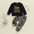 thumbnail image 2 of Toddler Boys Clothes Fall Winter Outfit Sets,18 24 Months 1T 2T 3T 4T 5T Baby Boy Girl Long Sleeve Round Neck Car Pattern Elastic Camo Pants 2PCS Playwear Set,2-3 Years,Yellow, 2 of 4