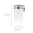 thumbnail image 5 of Raindrops Airtight Pet Storage Jar Glass Jar Dry Food Storage Container Size 5, 5 of 8