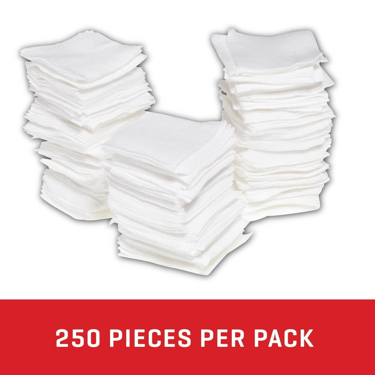 Allen Company 1.5" Square Cotton Firearm Cleaning Patches, 250-Pack, .25 to .35 Cal., White, N/A